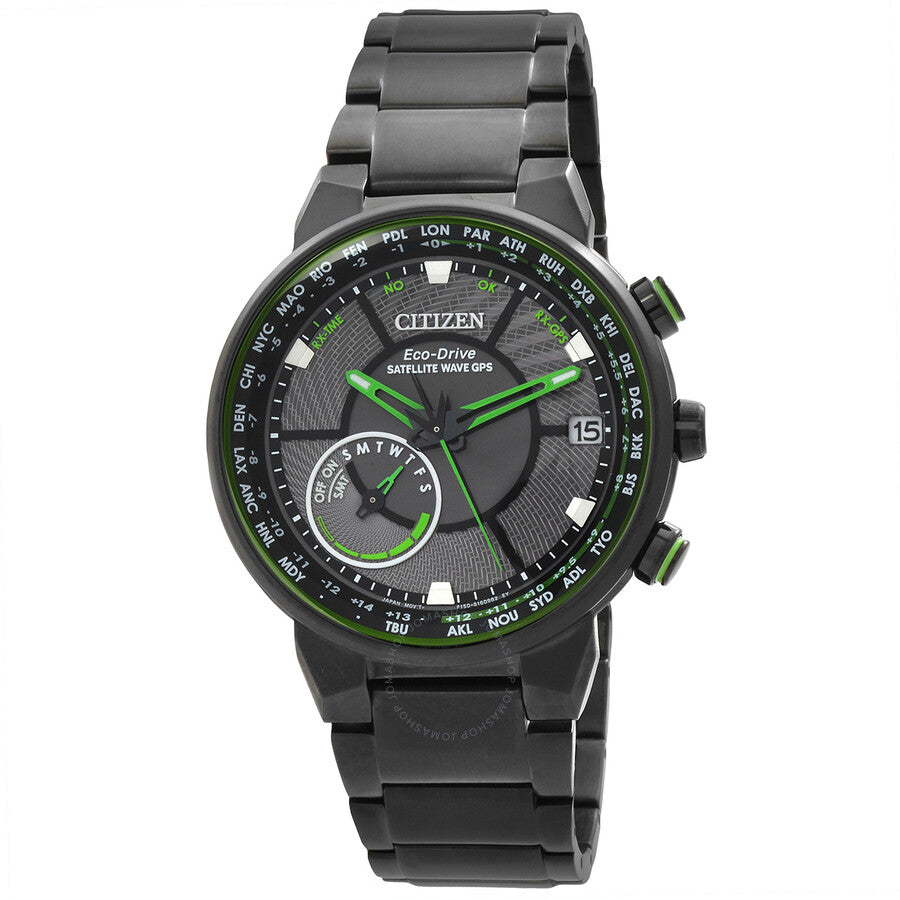 Citizen Satellite Wave GPS Freedom Black Eco-Drive Dial Men's Watch CC3035-50E - Dawson Watches