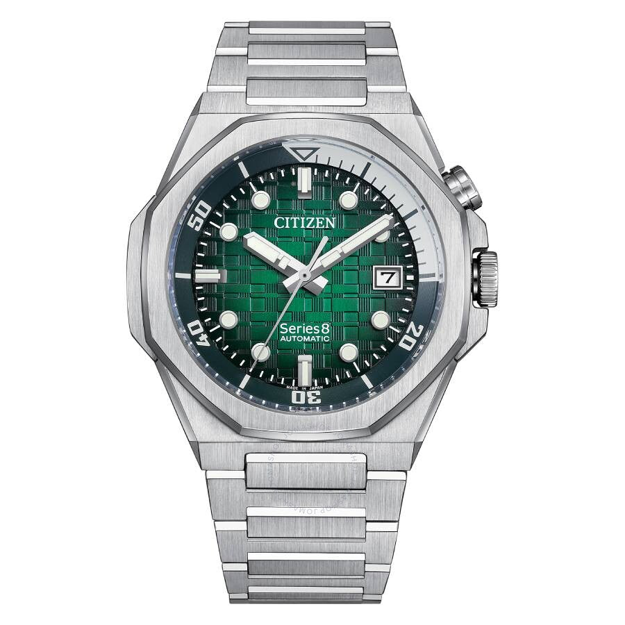 Citizen Series8 890 Automatic Green Dial Men's Watch NB6060-58X - Dawson Watches