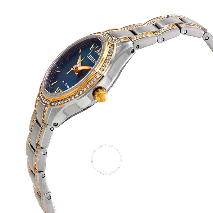 Citizen Silhouette Crystal Blue Dial Ladies Watch FE1234-50L - Dawson Watches #2