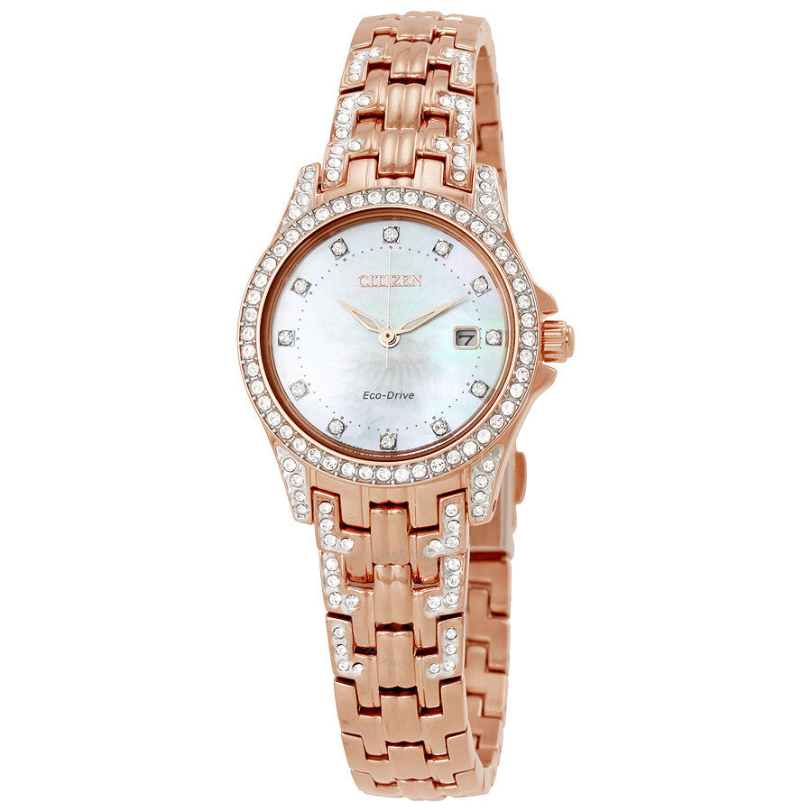 Citizen Silhouette Crystal Eco-Drive Ladies Watch EW1228-53D - Dawson Watches