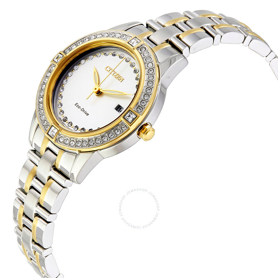 Citizen Silhouette Crystal Eco-Drive Two-tone Ladies Watch FE1154-57A - Dawson Watches #2