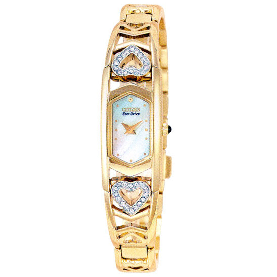 Citizen Silhouette Crystal Gold-Tone Ladies Watch EG2272-50D - Dawson Watches