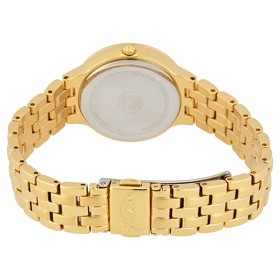 Citizen Silhouette Crystal Eco-Drive Champagne Dial Ladies Watch FE2082-51P - Dawson Watches #3