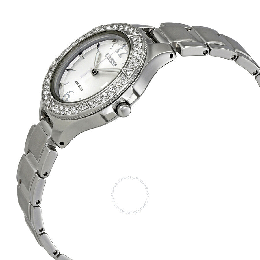 Citizen Silhouette Crystal Silver Dial Ladies Watch FE1160-54A - Dawson Watches #2