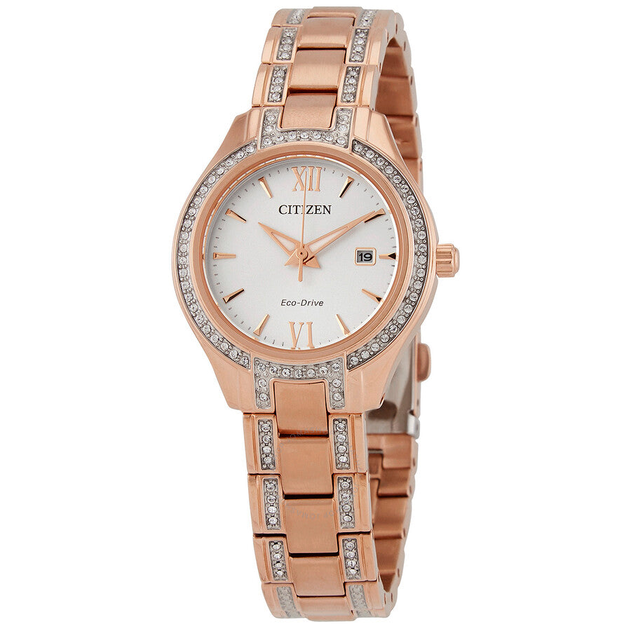 Citizen Silhouette Crystal Silver Dial Ladies Watch FE1233-52A - Dawson Watches