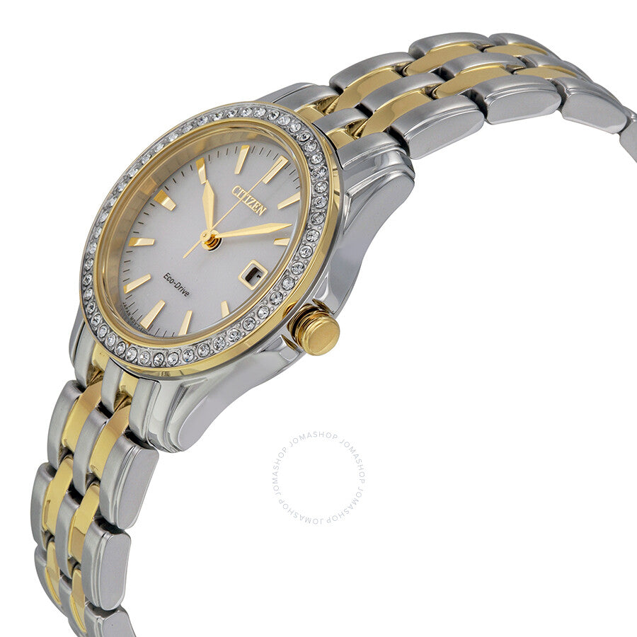 Citizen Silhouette Crystal Silver Dial Eco-Drive Ladies Watch EW1908-59A - Dawson Watches #2