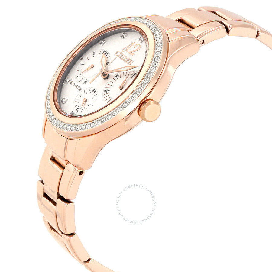 Citizen Silhouette Crystal White Dial Ladies Watch FD2013-50A - Dawson Watches #2