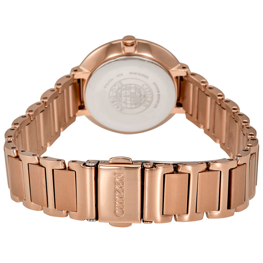 Citizen Silhouette Crystal White Mother Of Pearl Dial Ladies Watch EM0483-54D - Dawson Watches #3