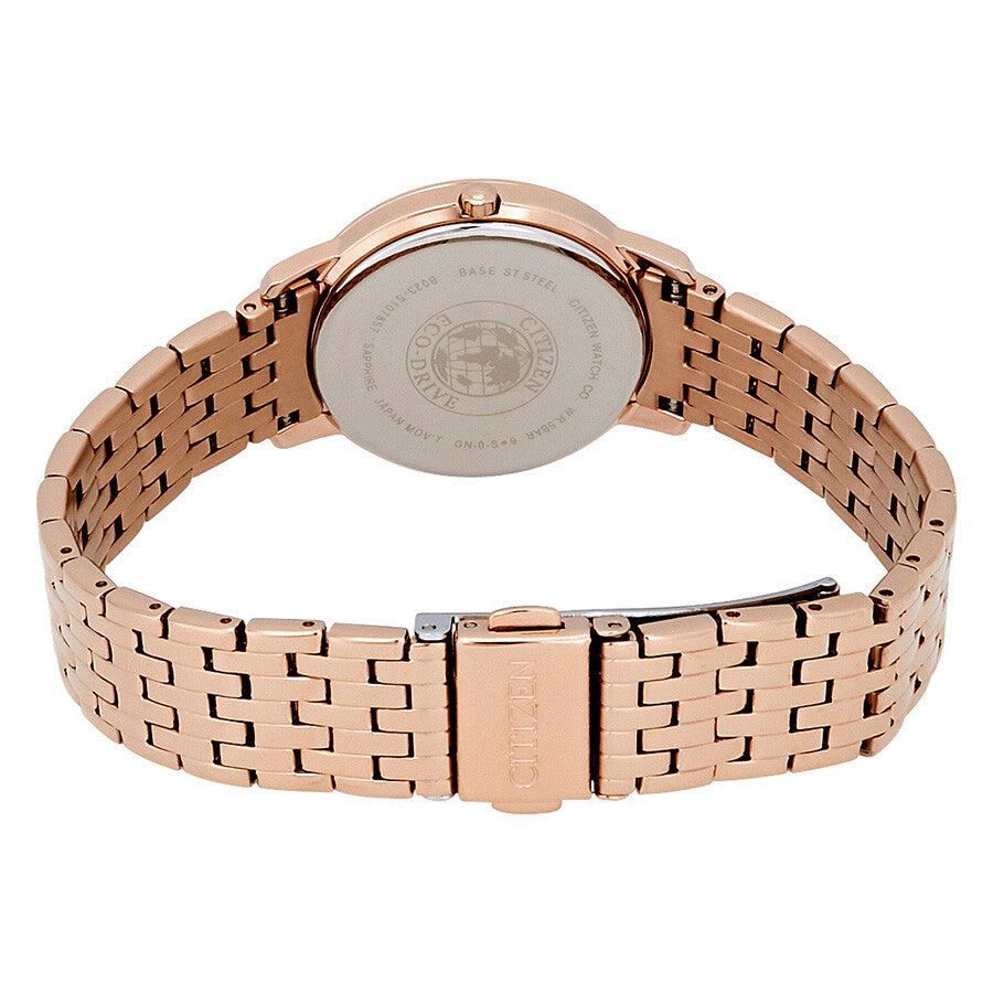 Citizen Silhouette Crystal White Mother of Pearl Dial Ladies Watch EX1483-50D - Dawson Watches #3