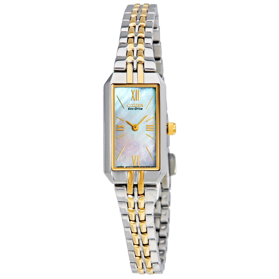 Citizen Silhouette Eco-Drive Blue MOP Dial Ladies Watch EG2694-59D - Dawson Watches