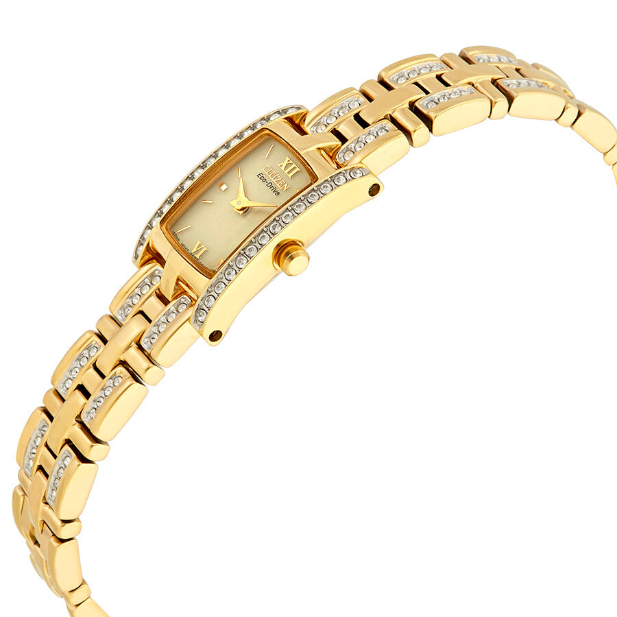 Citizen Silhouette Eco-Drive Champagne Dial Ladies Watch EG2352-52P - Dawson Watches #2