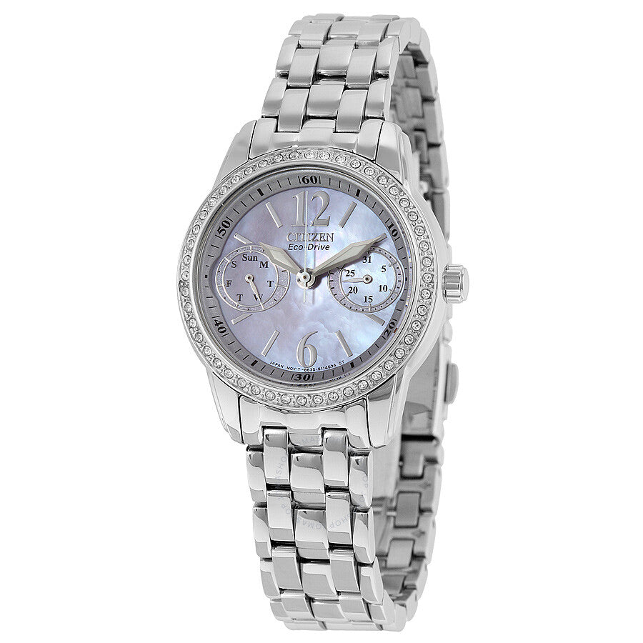 Citizen Silhouette Eco-Drive Mother of Pearl Dial Ladies Watch FD1030-56Y - Dawson Watches