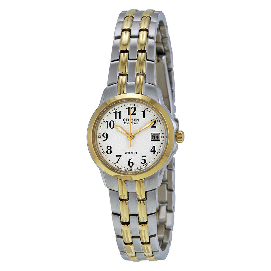 Citizen Silhouette Eco-Drive White Dial Two-tone Ladies Watch EW1544-53A - Dawson Watches