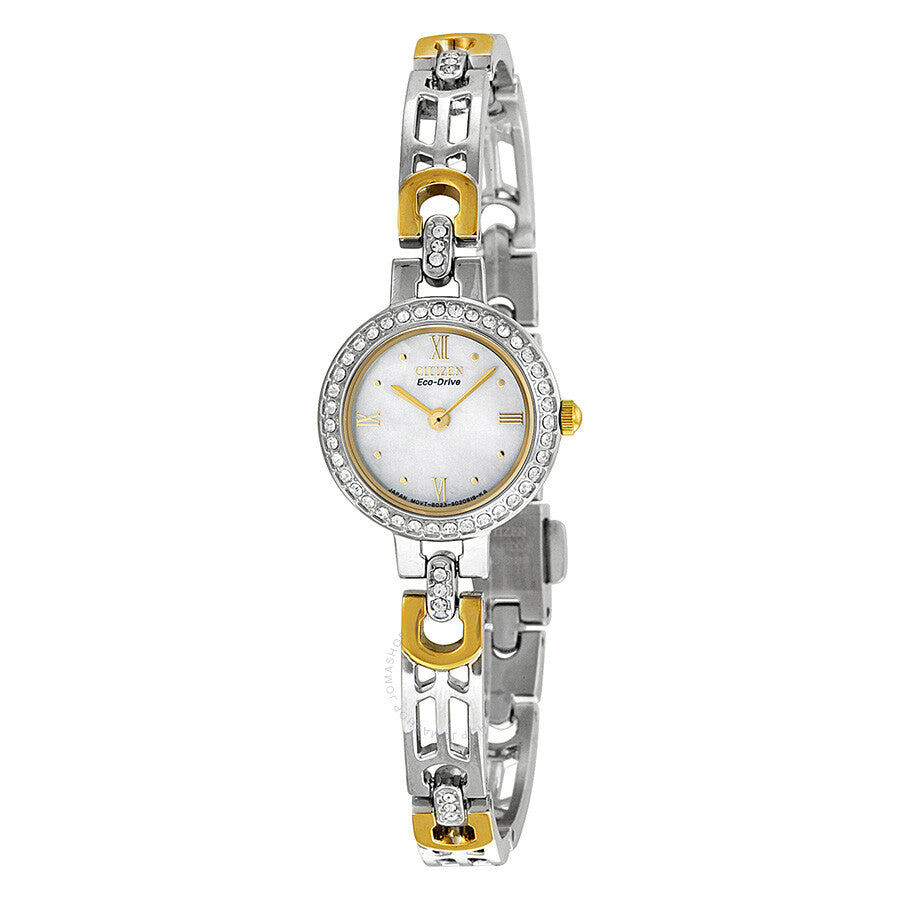 Citizen Silhouette Eco-Drive Mother of Pearl Dial Ladies Watch EW8464-52D - Dawson Watches