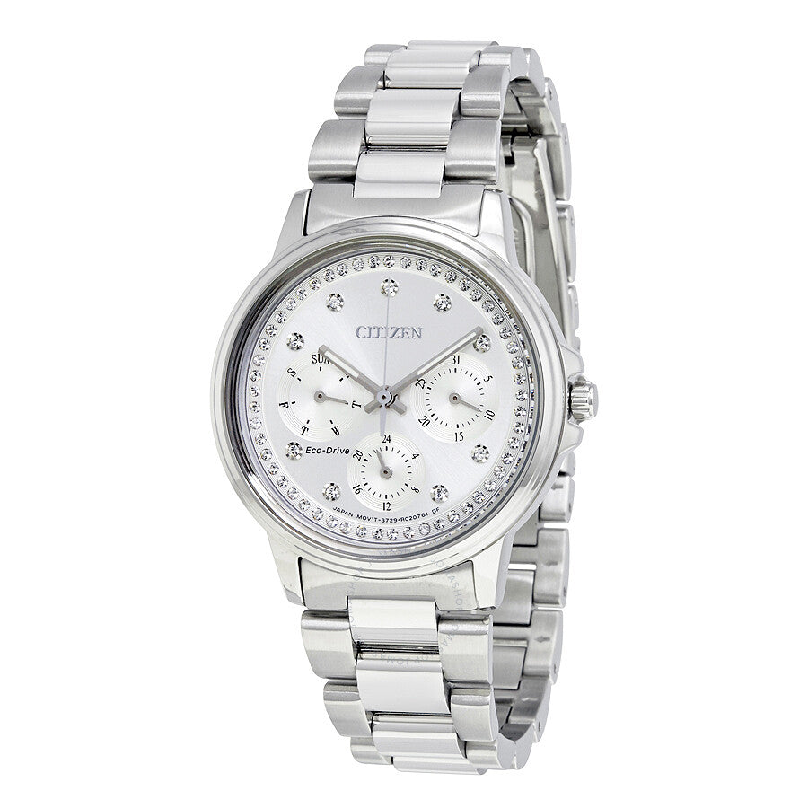 Citizen Silhouette Eco-Drive Multi-Function Silver Dial Ladies Watch FD2040-57A - Dawson Watches