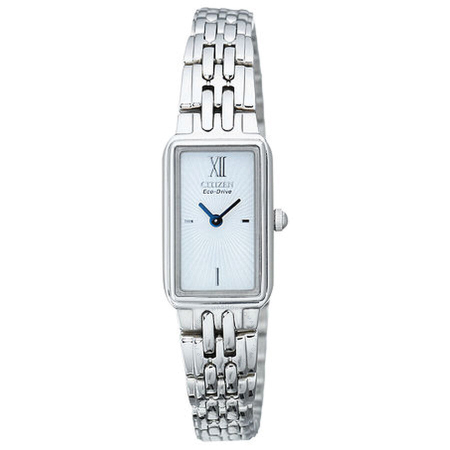 Citizen Silhouette Eco-Drive White Dial Stainless Steel Ladies Watch EG2820-56A - Dawson Watches