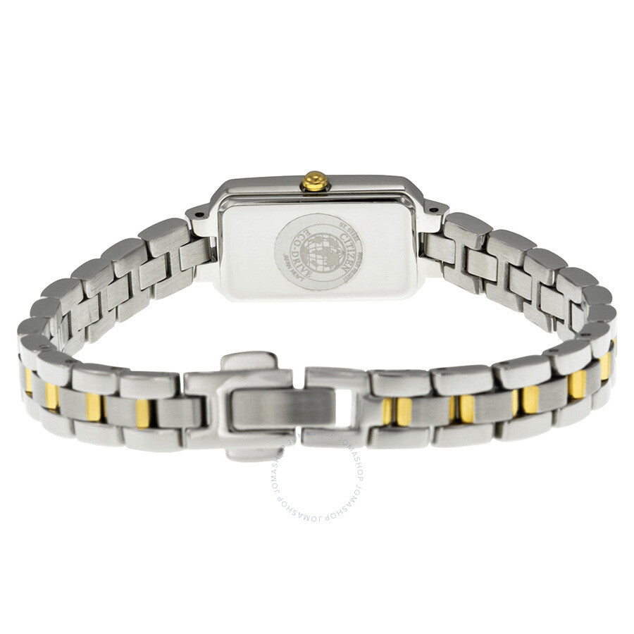 Citizen Silhouette Eco-Drive White Dial Two-Tone Stainless Steel Ladies Watch EG2784-58A - Dawson Watches #3
