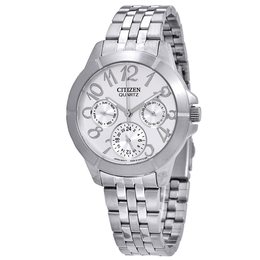 Citizen Silver Dial Multi-Function Silver Dial Ladies Watch ED8100-51A - Dawson Watches