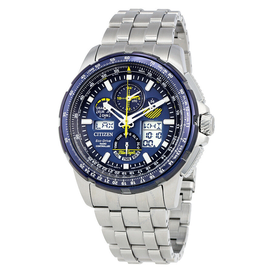 Citizen Skyhawk Blue Angels A-T Chronograph Perpetual Men's Watch JY8058-50L - Dawson Watches