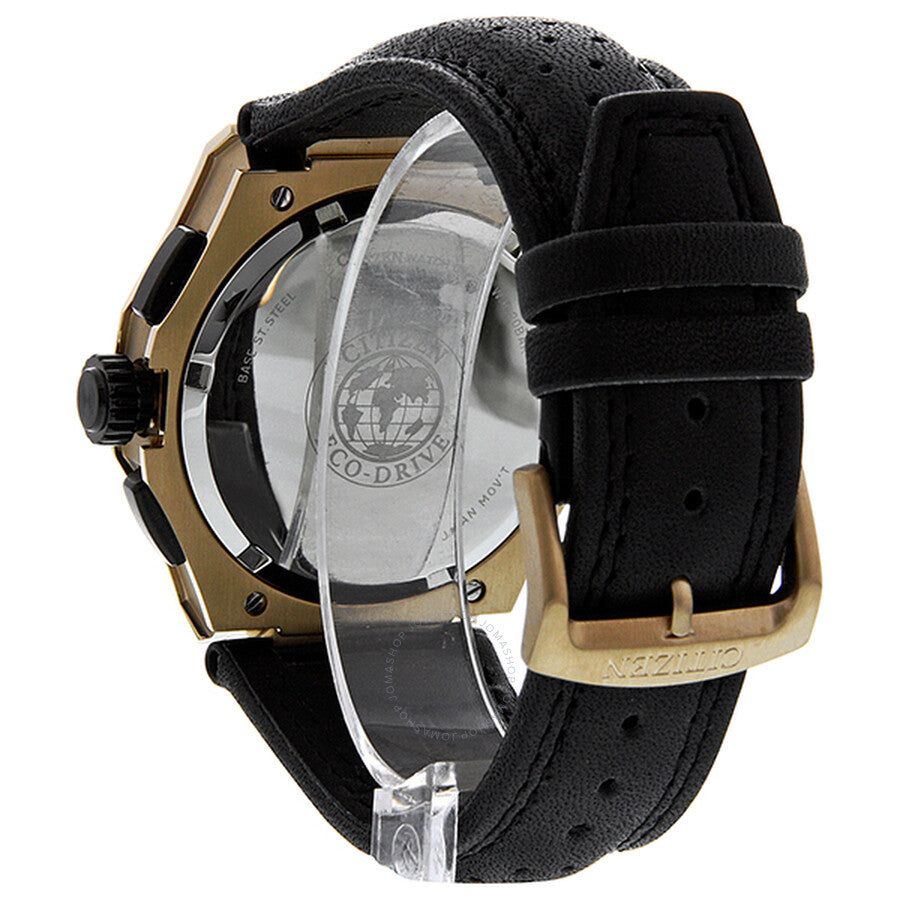Citizen Sport Eco-Drive Chronograph Black Dial Rose Gold-Tone Men's Watch CA0313-07E - Dawson Watches #4
