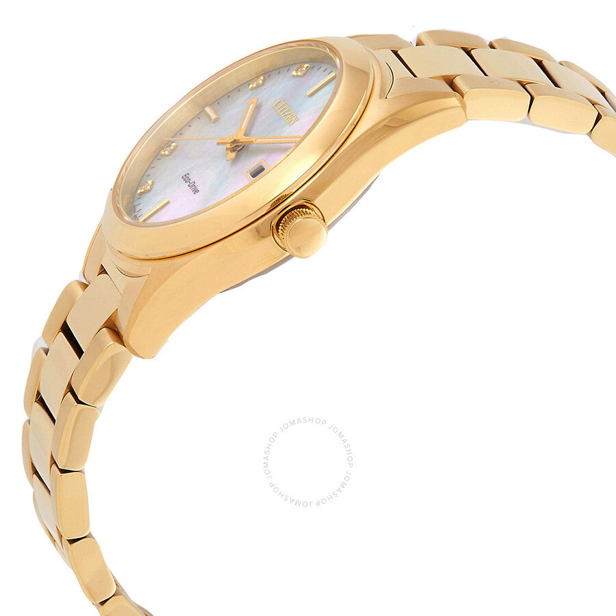 Citizen Sport Luxury Eco-Drive White Mother of Pearl Dial Ladies Watch EW2702-59D - Dawson Watches #2