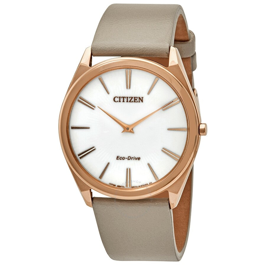 Citizen Stiletto Eco-Drive White Dial Ladies Watch AR3076-08A - Dawson Watches