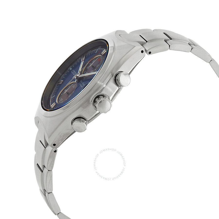 Citizen Super Titanium Chronograph Blue Dial Men's Watch CA7090-87L - Dawson Watches #2