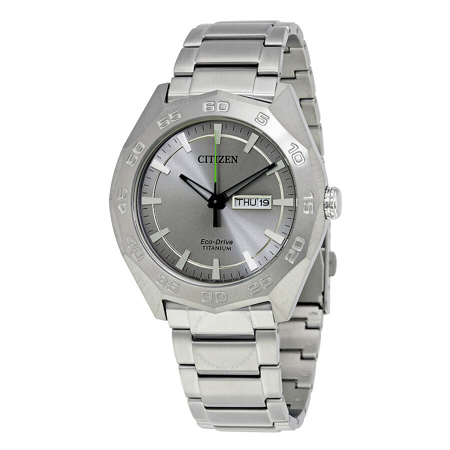 Citizen Super Silver Dial Titanium Men's Watch AW0060-54A - Dawson Watches