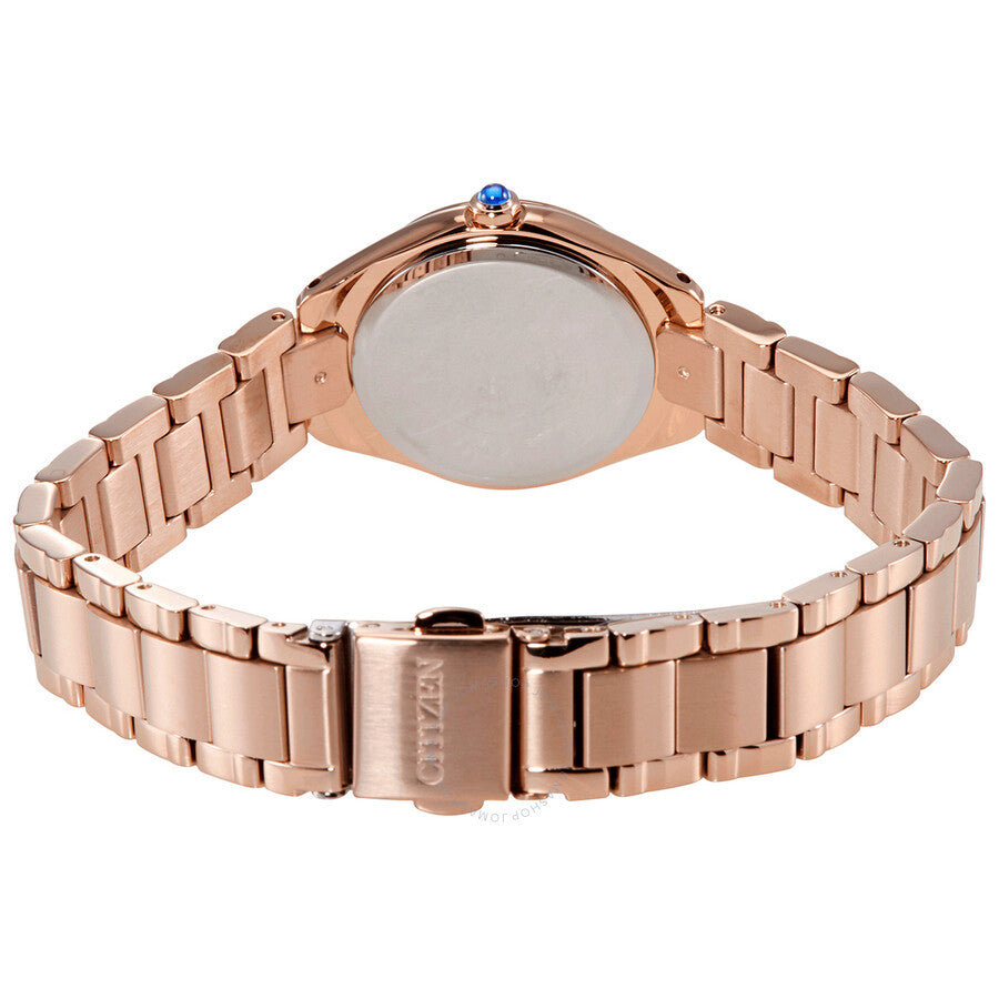 Citizen Swarovski Crystal White Mother of Pearl Dial Ladies Watch EW2543-85D - Dawson Watches #3