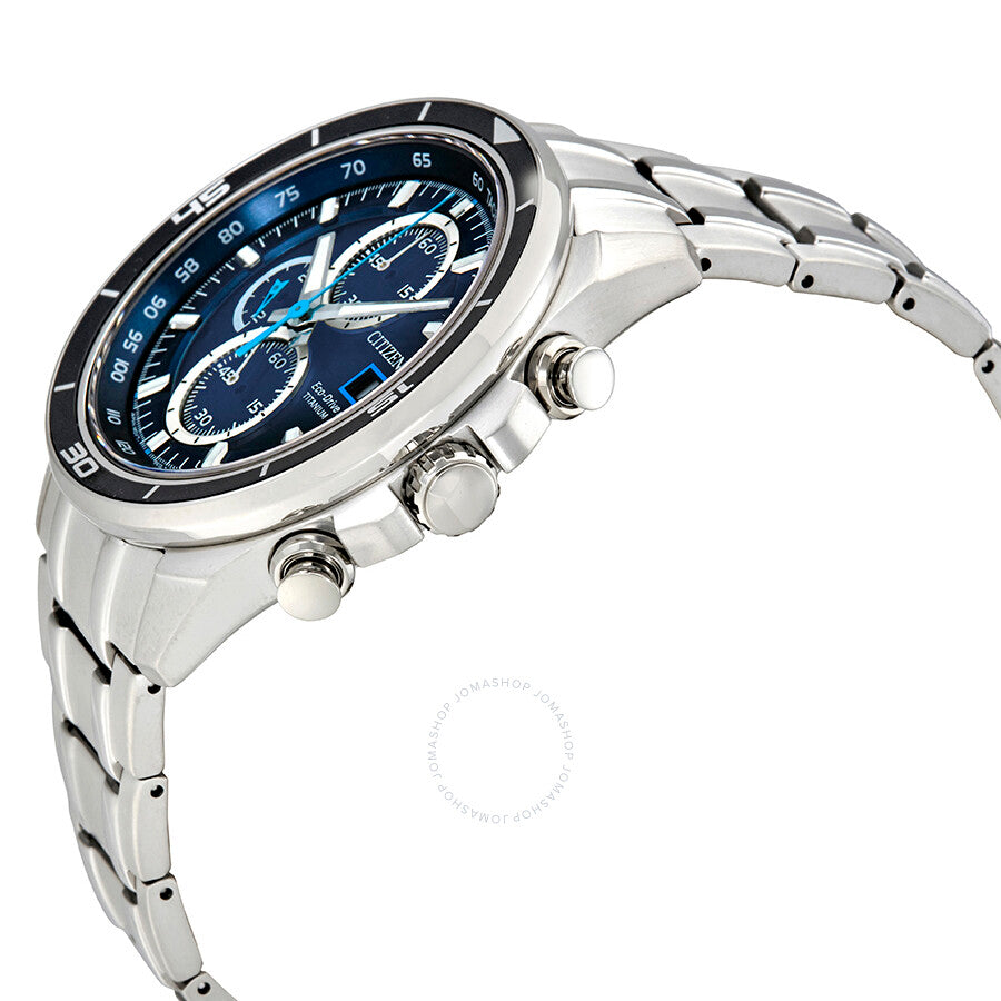 Citizen TI+IP Chronograph Eco-Drive Blue Dial Men's Watch CA0349-51L - Dawson Watches #2
