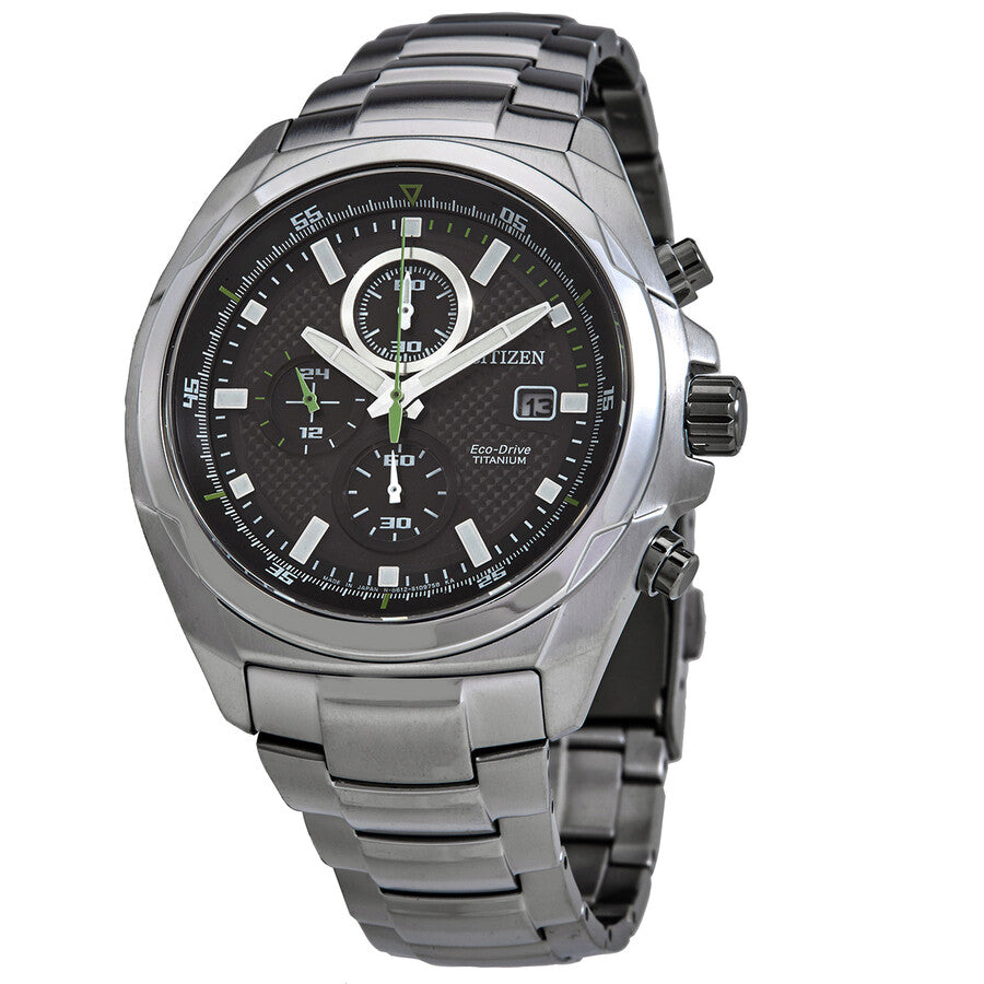 Citizen Titanium Eco-Drive Black Dial Men's Watch CA0190-56E - Dawson Watches