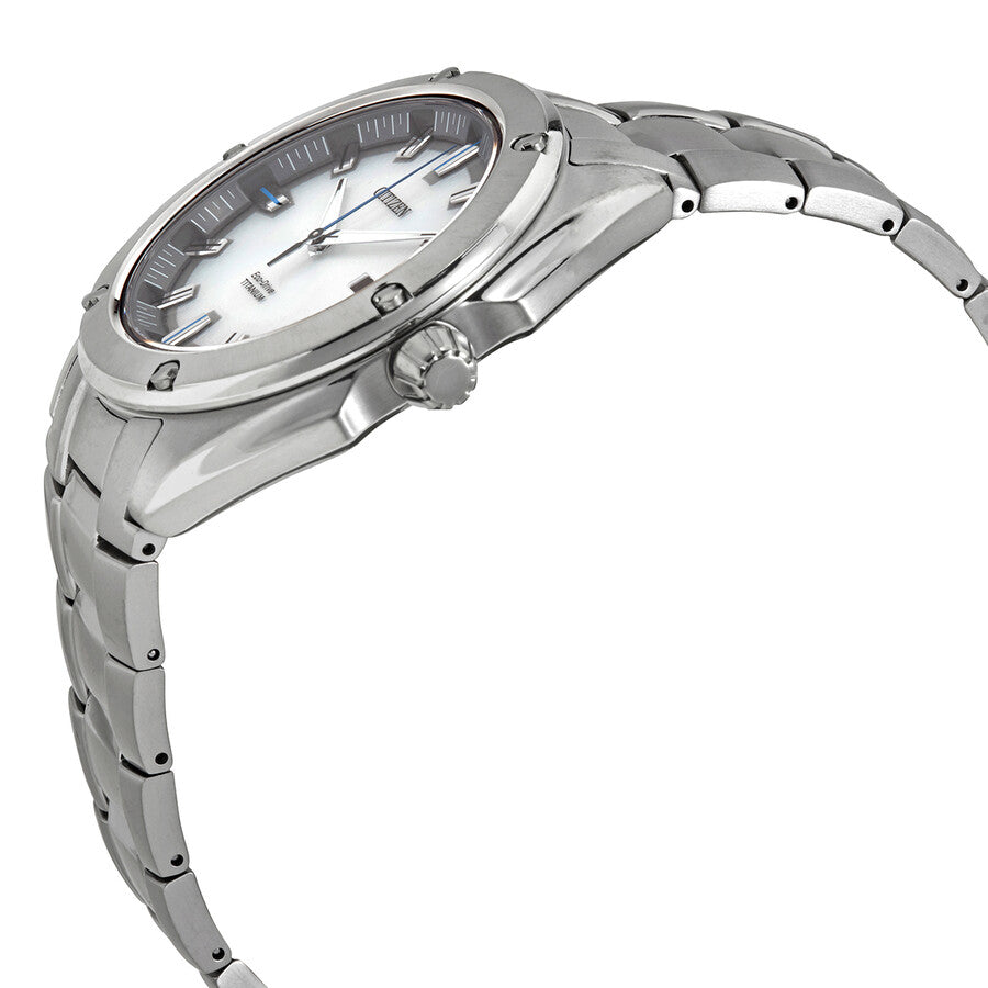 Citizen Titanium Eco-Drive White Dial Men's Watch BM7130-58A - Dawson Watches #2