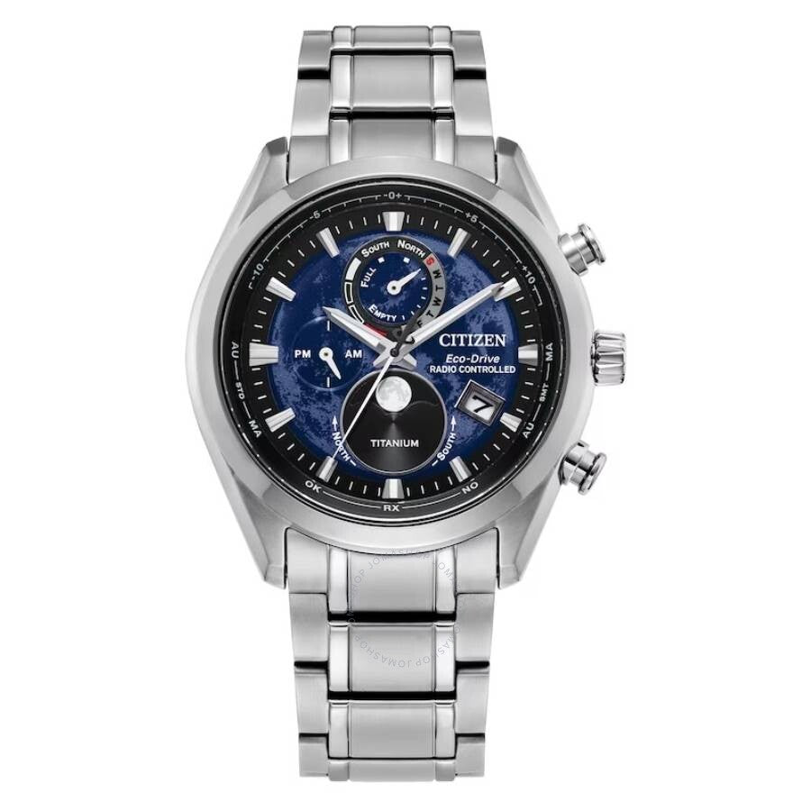 Citizen Tsuki-yomi A-T Perpetual World Time Blue Dial Men's Watch BY1010-57L - Dawson Watches