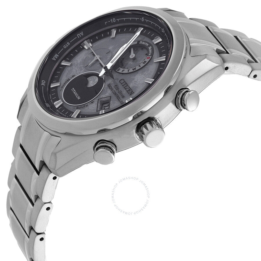 Citizen Tsuki-yomi A-T Perpetual World Time Grey Dial Men's Watch BY1010-57H - Dawson Watches #2