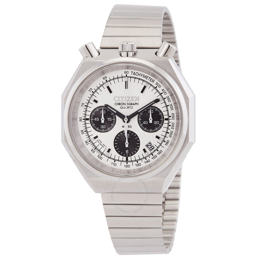 Citizen Tsuno Chronograph Quartz Silver Dial Men's Watch AN3700-62A - Dawson Watches