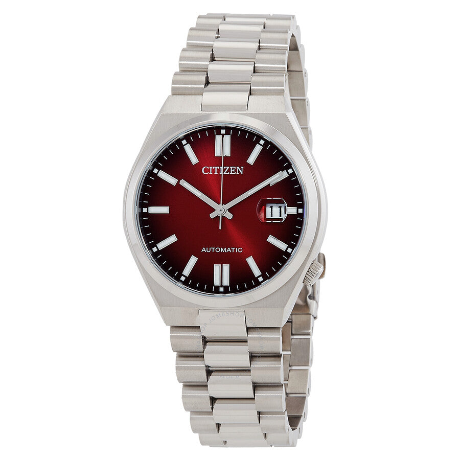 Tsuyosa Automatic Burgundy Dial Men's Watch NJ0150-56W - Dawson Watches