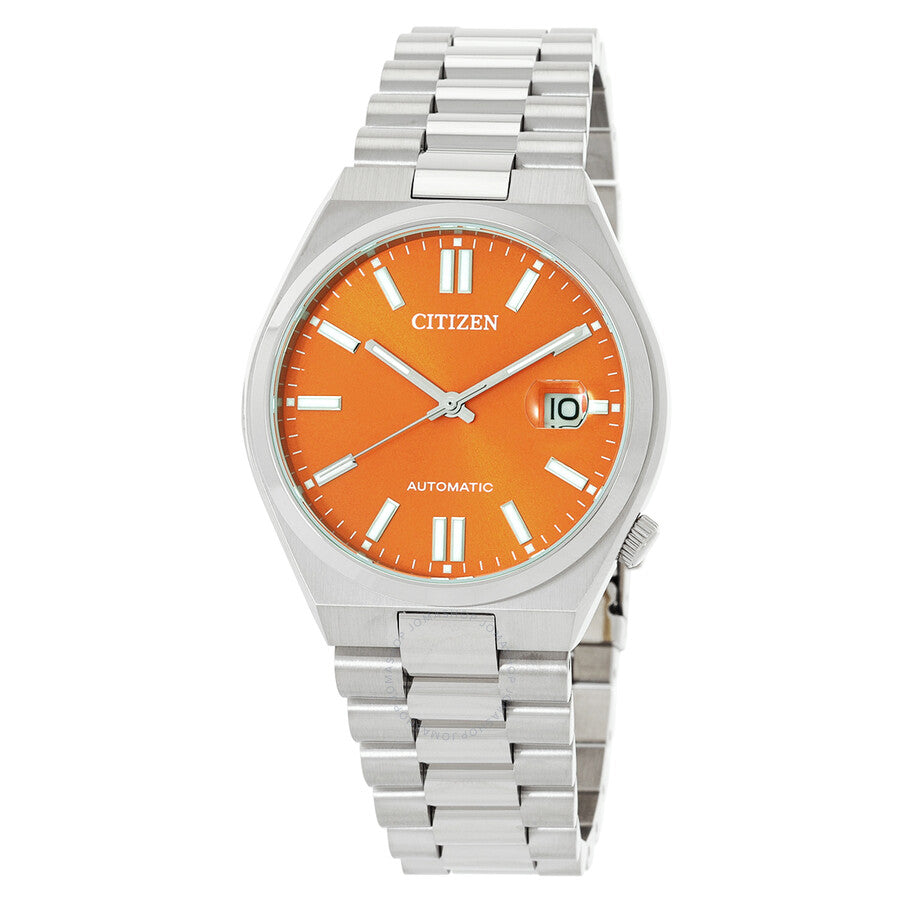 Citizen Tsuyosa Automatic Orange Dial Men's Watch NJ0151-88Z - Dawson Watches