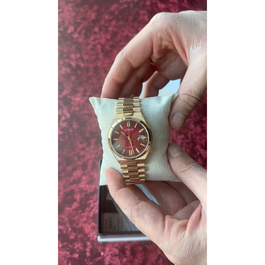 Citizen Tsuyosa Automatic Red Dial Watch NJ0153-82X - Dawson Watches