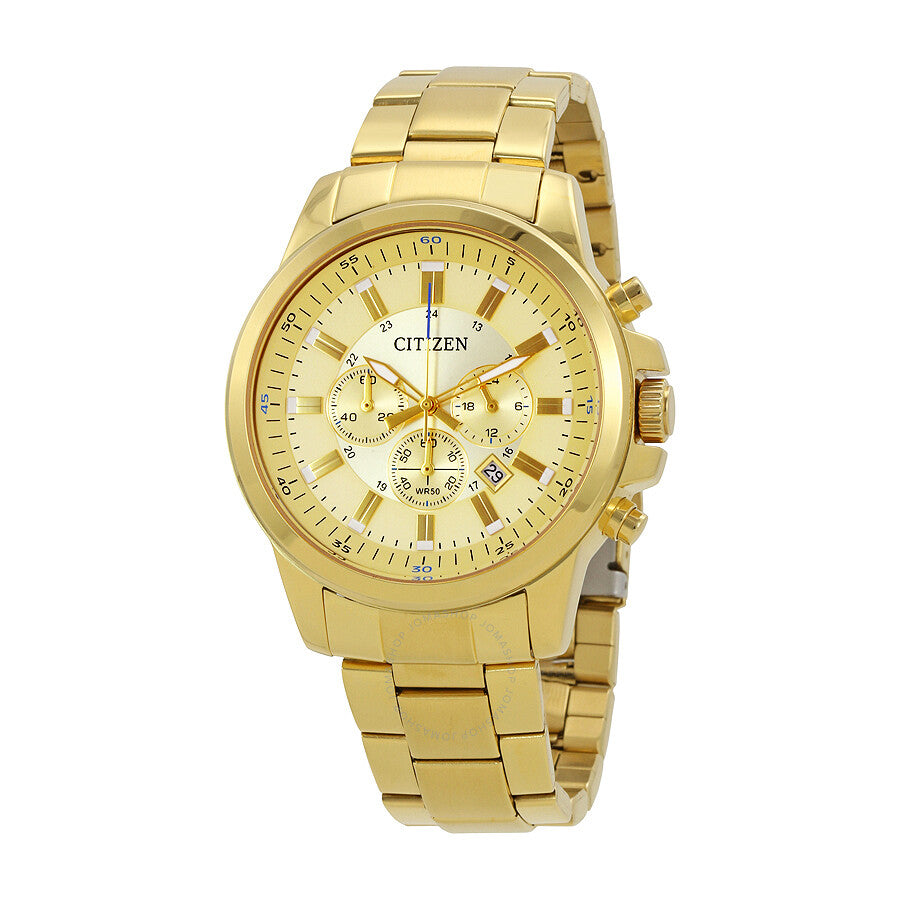 Citizen Urban Champagne Dial Men's Chronograph Watch AN8082-54P - Dawson Watches