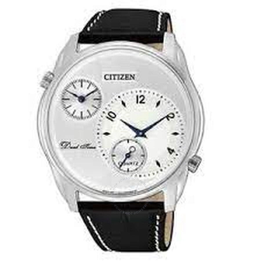 Citizen Vintage Quartz Silver Dial Dual Time Men's Watch AO3030-24A - Dawson Watches