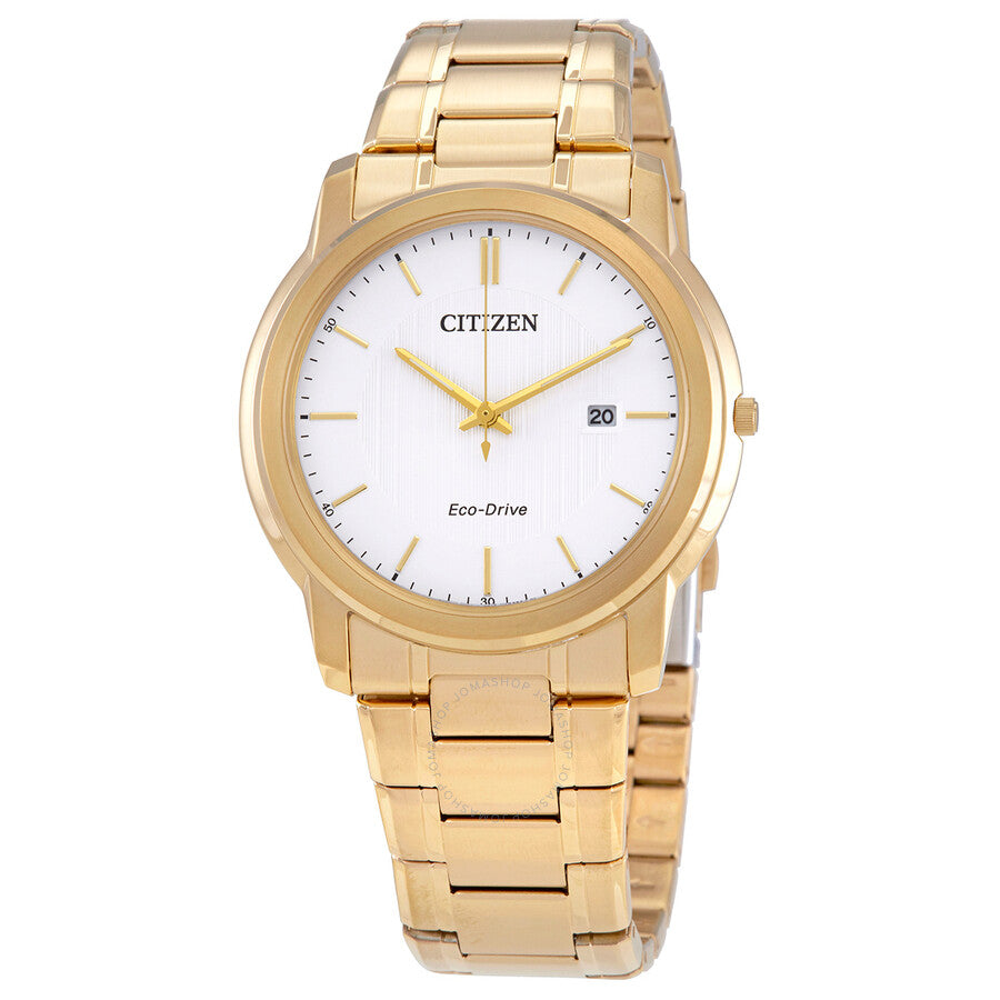 Citizen White Dial Gold-tone Men's Watch AW1212-87A - Dawson Watches