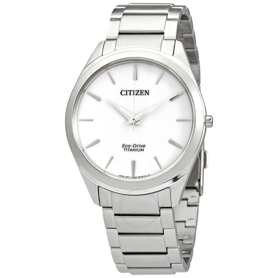 Citizen White Dial Titanium Men's Watch BJ6520-82A - Dawson Watches