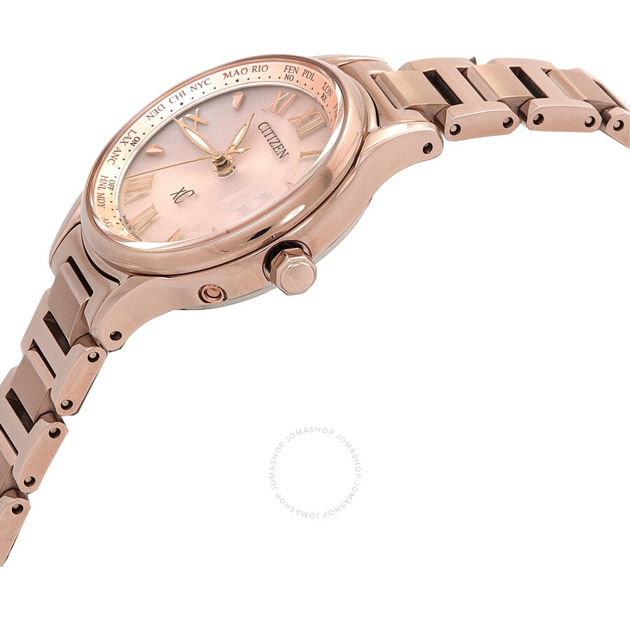 Citizen xC Super Titanium Perpetual Rose Gold Dial Ladies Watch EC1164-53Y - Dawson Watches #2