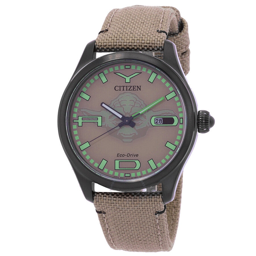 Citizen Yoda Star Wars Brown Dial Men's Watch BM6839-06W - Dawson Watches
