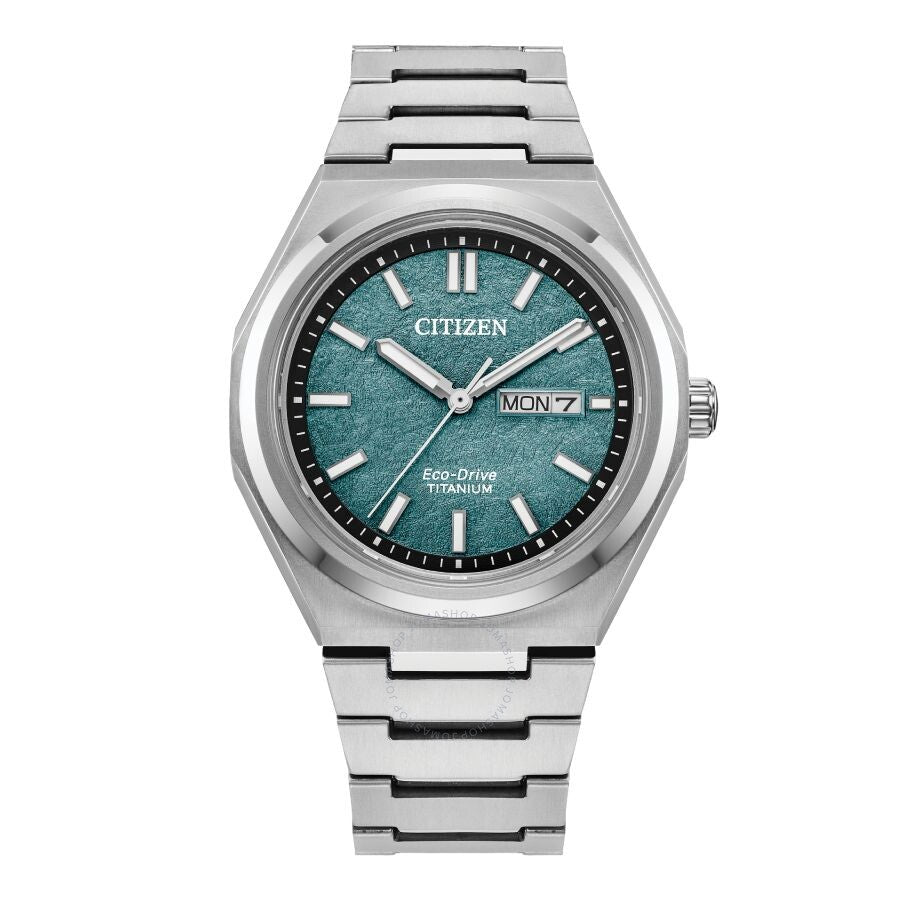 Citizen Zenshin Three-hand Green Dial Men's Watch AW0130-85X - Dawson Watches