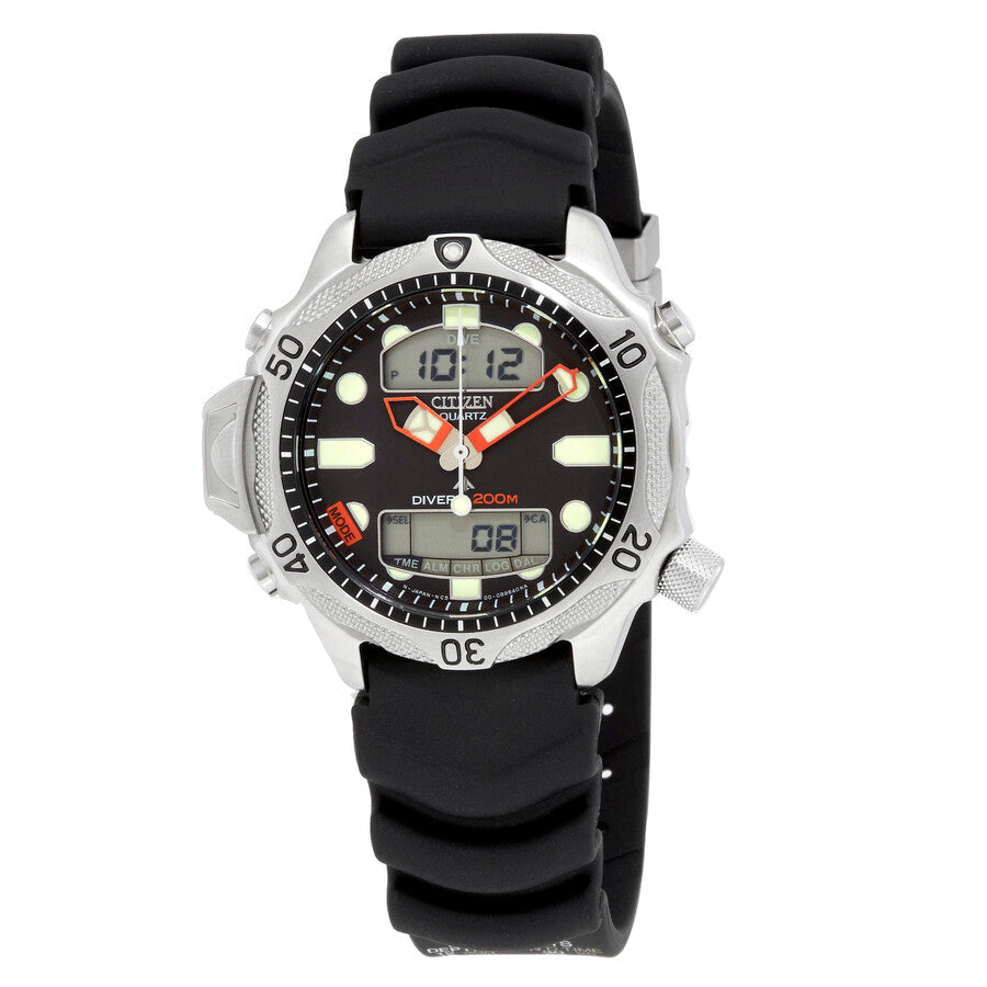 CitizenAqualand Diver Depth Meter Promaster Black Dial Men's Watch JP1010-00E - Dawson Watches