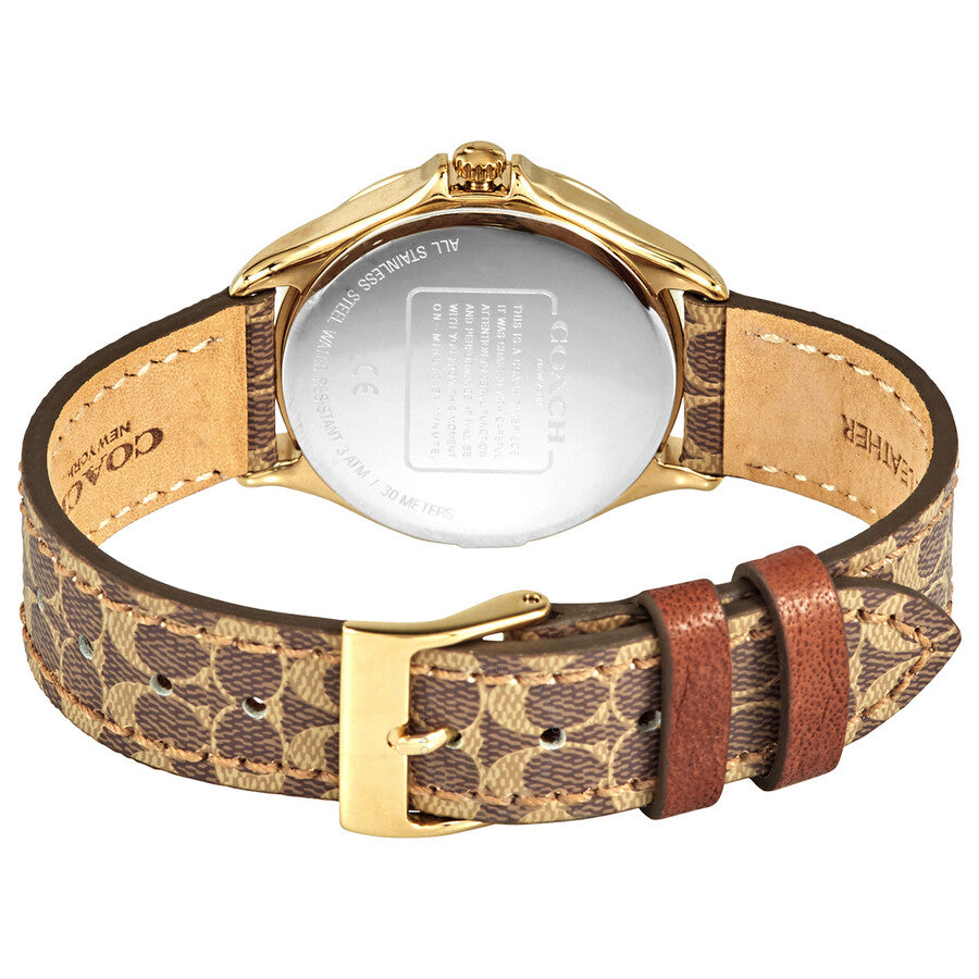 Coach Astor Quartz Crystal Gold Dial Ladies Watch 14503218 - Dawson Watches #3