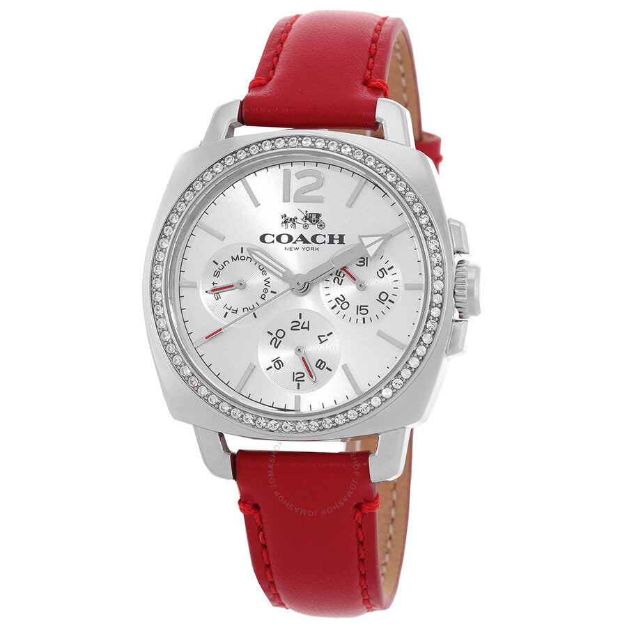 Coach Boyfriend Quartz Crystal Silver Dial Ladies Watch 14502171 - Dawson Watches