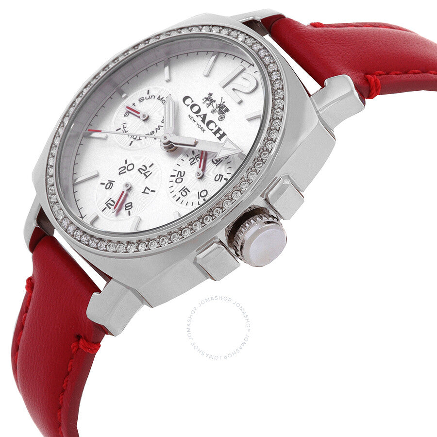 Coach Boyfriend Quartz Crystal Silver Dial Ladies Watch 14502171 - Dawson Watches #2