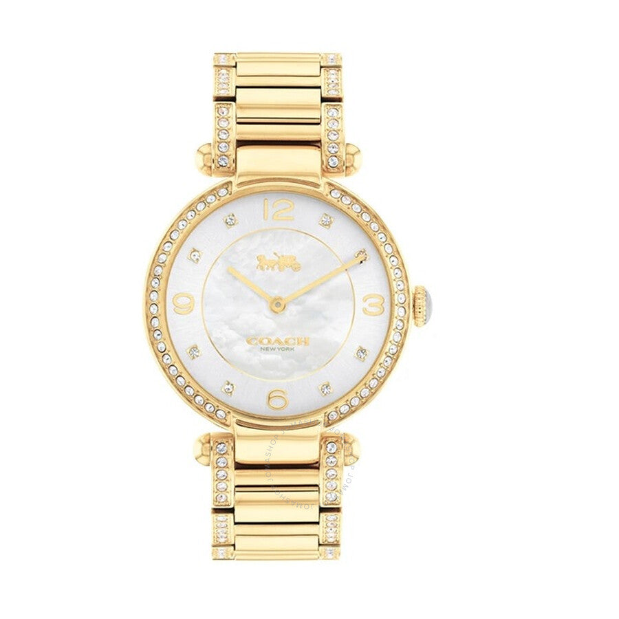 Coach Cary Ladies Gold-Tone Bracelet Watch 14503832 - Dawson Watches